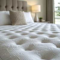 closeup-plush-white-mattress-with-quilted-pattern